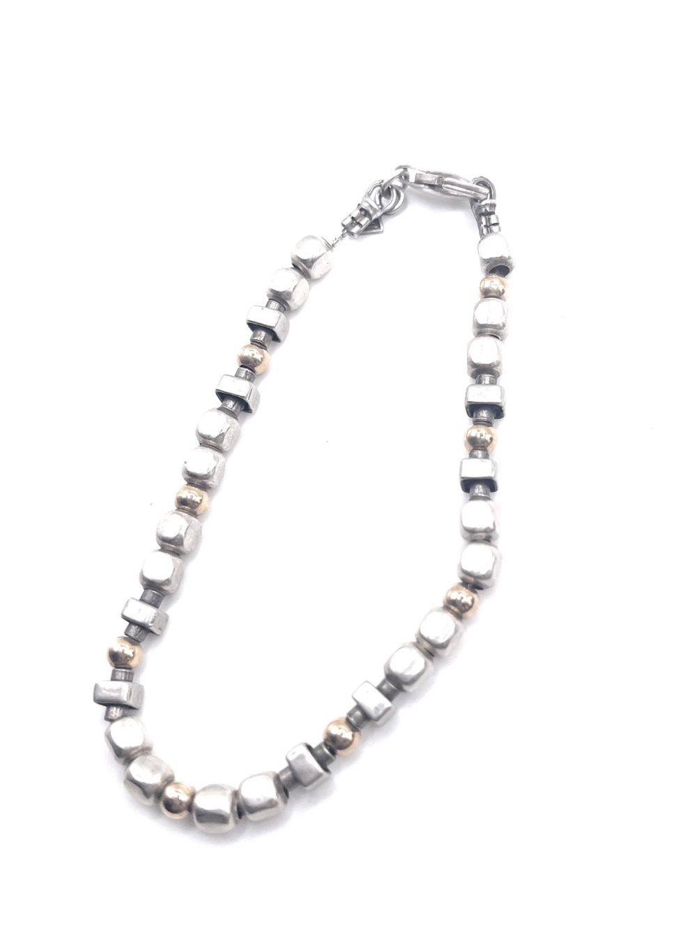 B1213 Retired Silpada Silver/Gold bead Bracelet (#2)